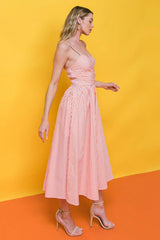 WEEKEND FESTIVALS WOVEN MIDI DRESS - Flying Tomato - Flyclothing LLC