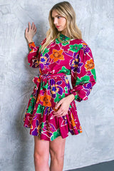 ELEVATED ATTITUDE WOVEN MINI DRESS - Flying Tomato - Flyclothing LLC