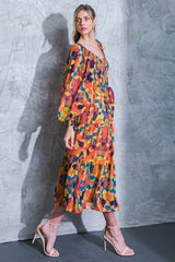 NOTHING WAS THE SAME WOVEN MIDI DRESS - Flying Tomato - Flyclothing LLC
