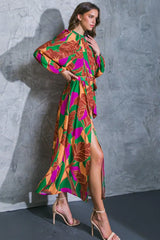 CUE THE CHIC WOVEN MIDI DRESS - Flying Tomato - Flyclothing LLC