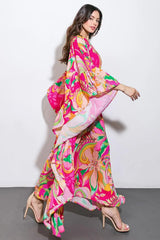 SEASIDE GIRLS WOVEN KAFTAN DRESS - Flying Tomato - Flyclothing LLC