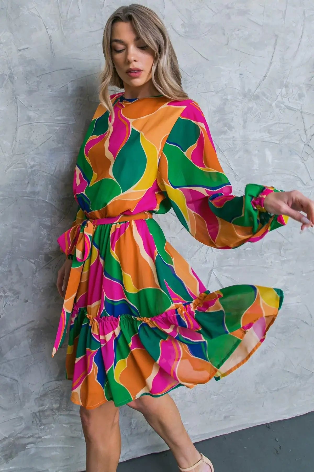 THANK ME LATER WOVEN MINI DRESS - Flying Tomato - Flyclothing LLC