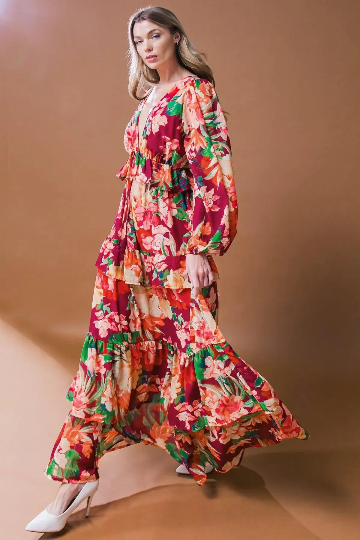 LEAVE YOU SPEECHLESS WOVEN MAXI DRESS - Flying Tomato - Flyclothing LLC