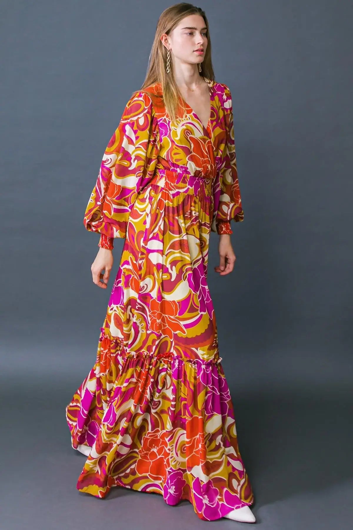 READY FOR THE SPOTLIGHT WOVEN MAXI DRESS - Flying Tomato - Flyclothing LLC
