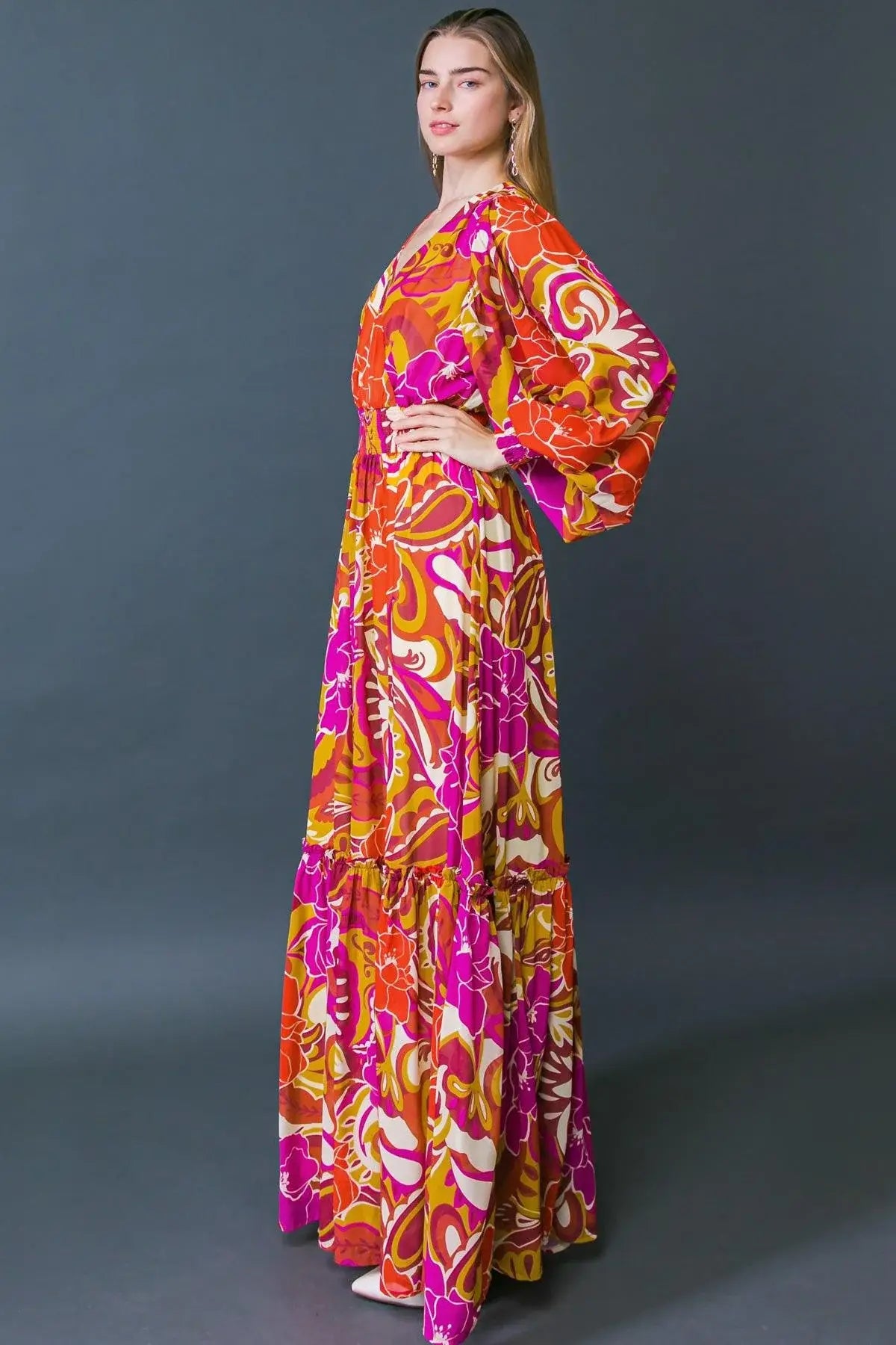 READY FOR THE SPOTLIGHT WOVEN MAXI DRESS - Flying Tomato - Flyclothing LLC