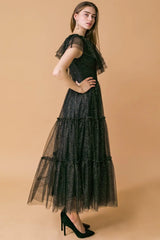 SOME FRESH AIR FUCHSIA TULLE MIDI DRESS - Flying Tomato - Flyclothing LLC