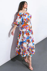 FEELING OPTIMISTIC WOVEN MIDI DRESS - Flying Tomato - Flyclothing LLC