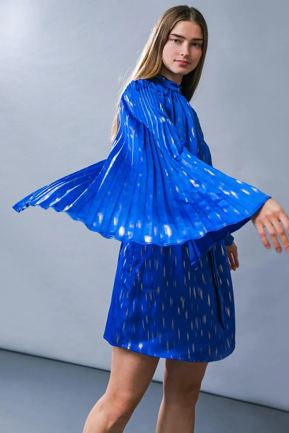 MESMERIZING ELEGANCE WOVEN MINI DRESS - Flying Tomato - Flyclothing LLC