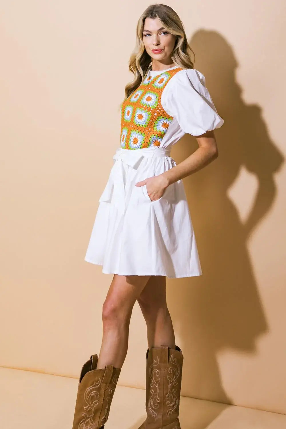 IN MY FEELINGS WOVEN MINI DRESS - Flying Tomato - Flyclothing LLC