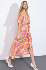 MOST WONDERFUL TIME WOVEN MIDI DRESS - Flying Tomato - Flyclothing LLC