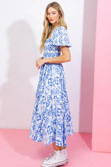 GOTTA GET GOING WOVEN MIDI DRESS - Flying Tomato - Flyclothing LLC