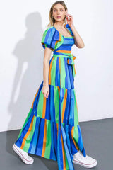 ALL ABOUT THE VIBE WOVEN MAXI DRESS - Flying Tomato - Flyclothing LLC
