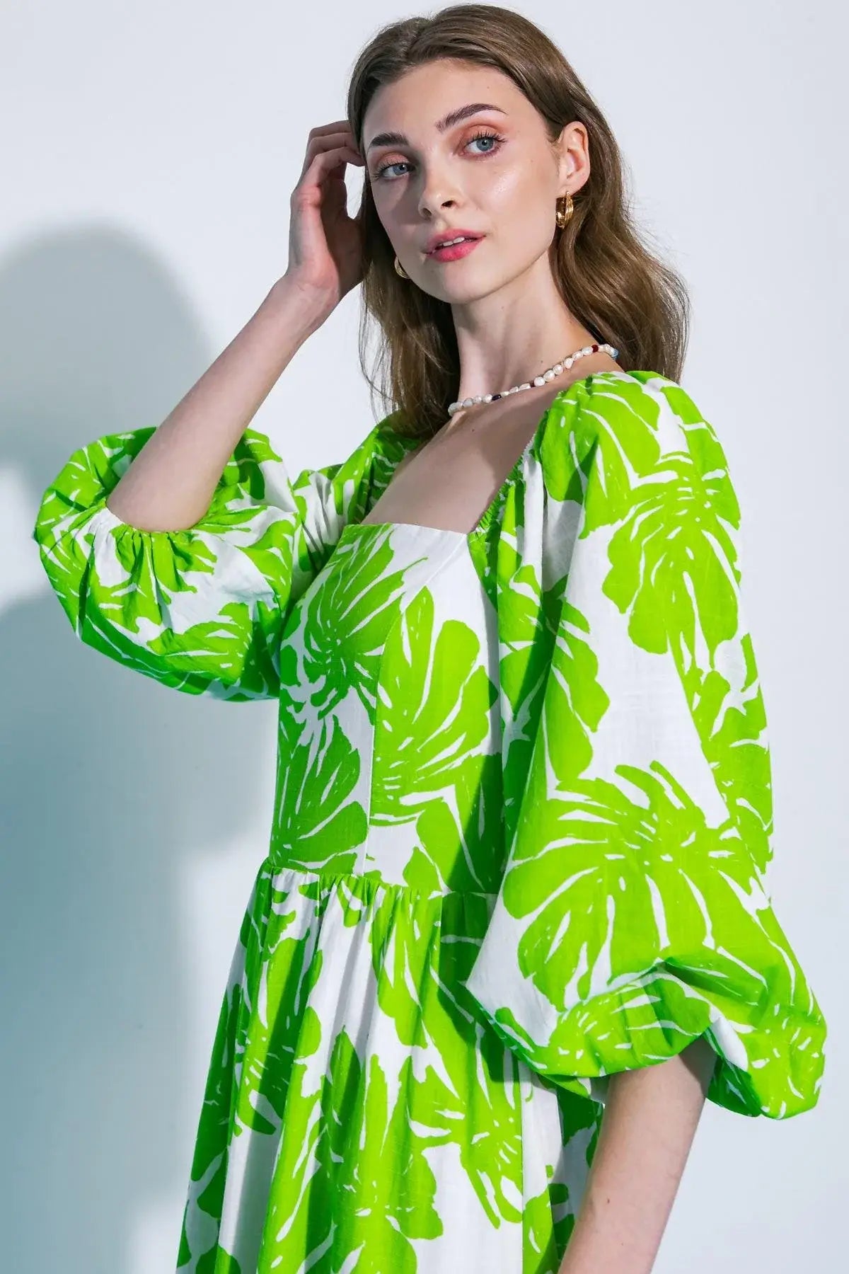 ALL THE DRAMA WOVEN MIDI DRESS - Flying Tomato - Flyclothing LLC
