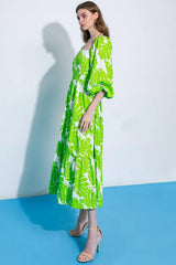 ALL THE DRAMA WOVEN MIDI DRESS - Flying Tomato - Flyclothing LLC