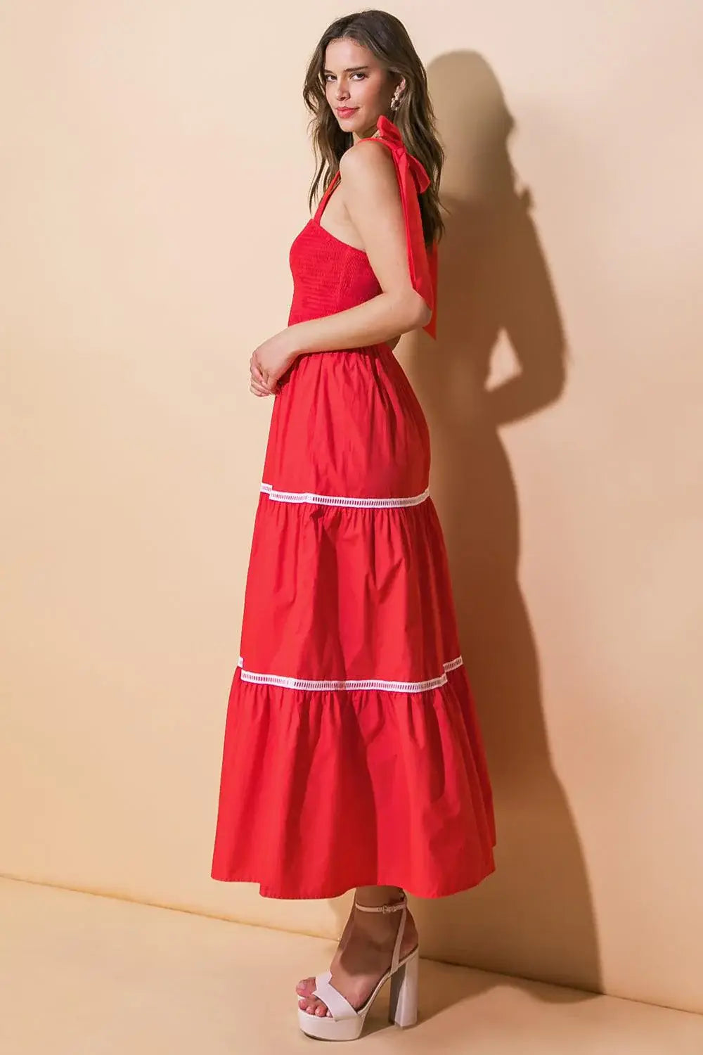 BETTER THAN EVER POPLIN MIDI DRESS - Flying Tomato - Flyclothing LLC