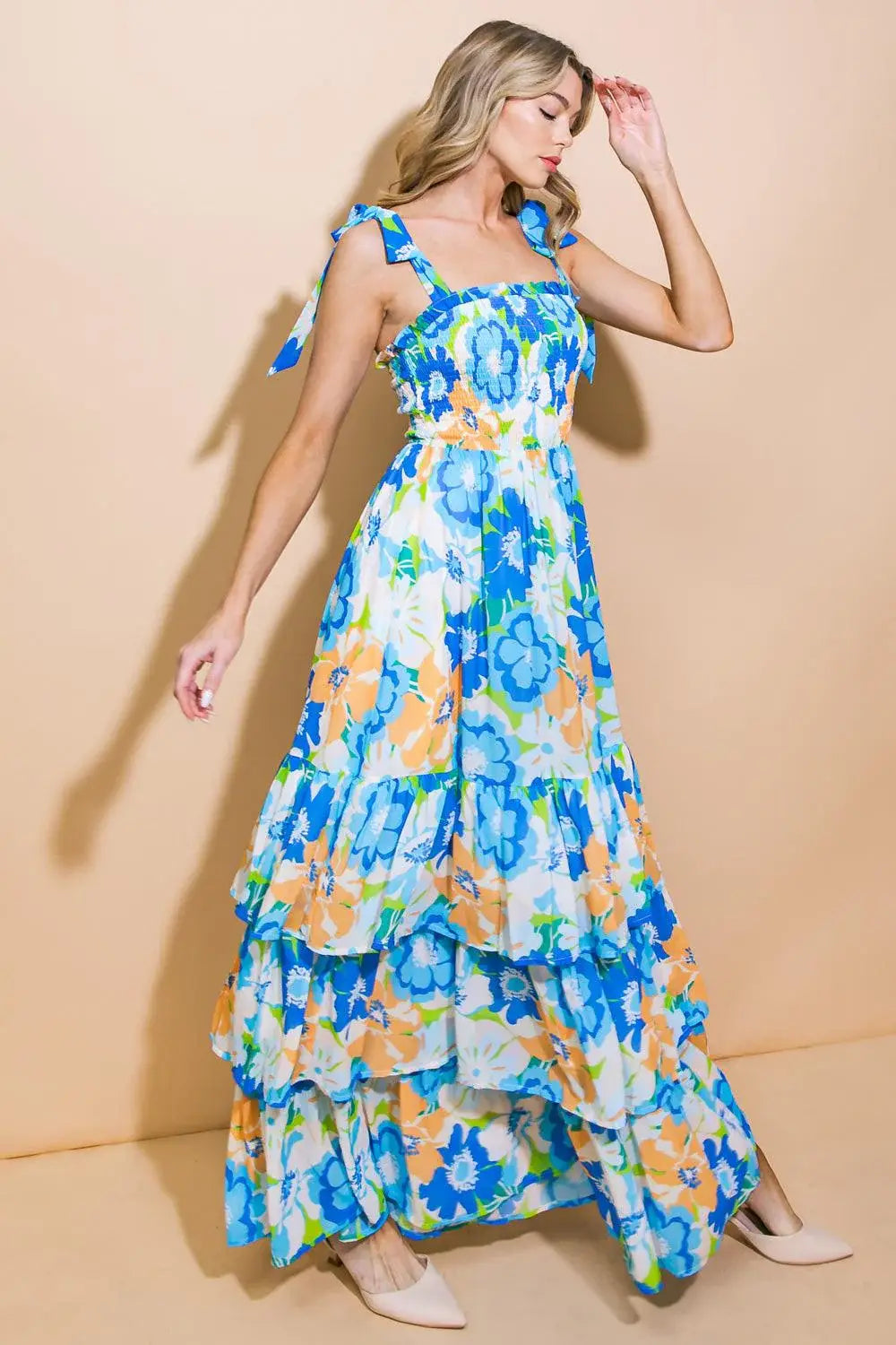 NO MATTER WHERE WOVEN MAXI DRESS - Flying Tomato - Flyclothing LLC