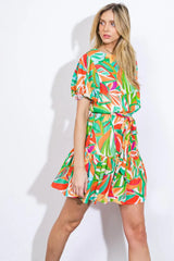 TIME TO START WOVEN MINI DRESS - Flying Tomato - Flyclothing LLC