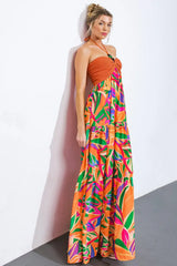INTO THE THICK OF IT COMBINATION MIDI DRESS - Flying Tomato - Flyclothing LLC