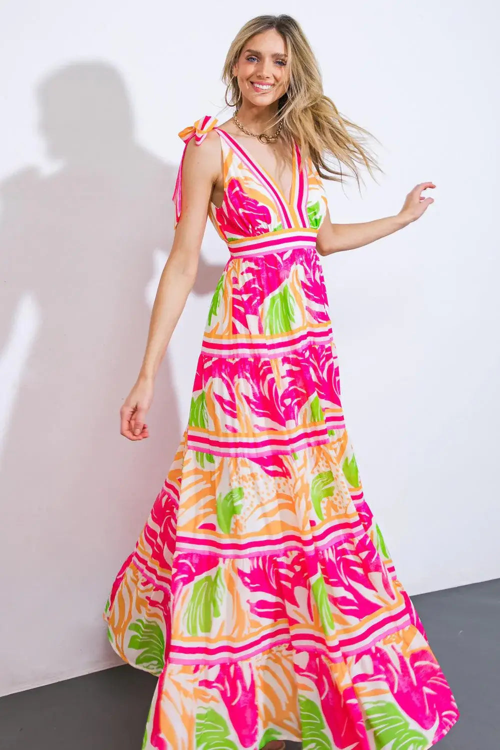 TAKE THE TRAILS WOVEN MAXI DRESS - Flying Tomato - Flyclothing LLC