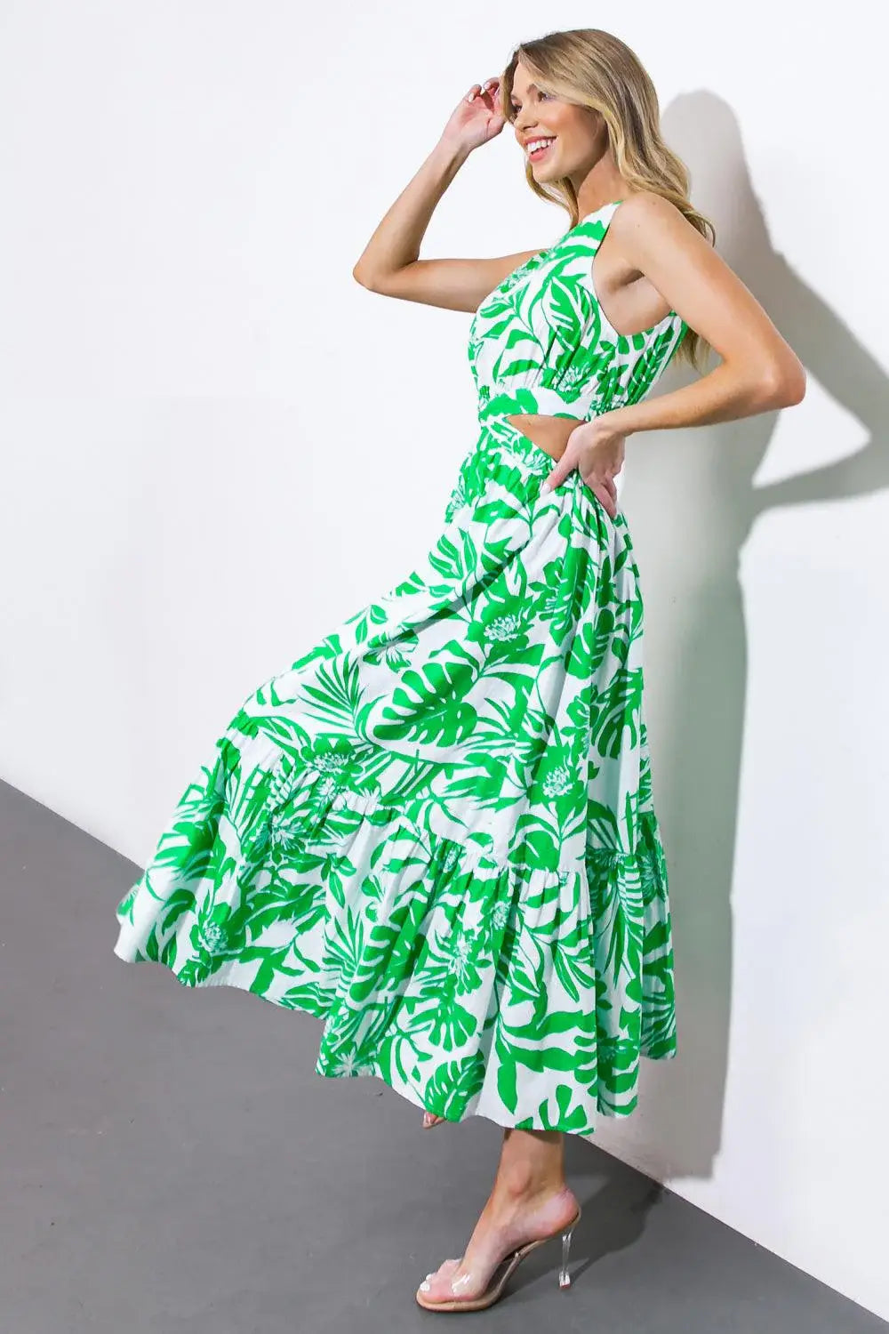 LIVE YOUR TRUTH WOVEN MIDI DRESS - Flying Tomato - Flyclothing LLC