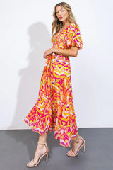 IT'S YOUR PLACE WOVEN MIDI DRESS - Flying Tomato - Flyclothing LLC