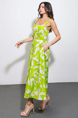 A PASSIONATE HEART WOVEN MIDI DRESS - Flying Tomato - Flyclothing LLC
