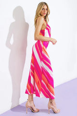 SPRING FLING WOVEN MIDI DRESS - Flying Tomato - Flyclothing LLC