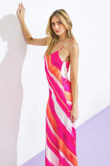 SPRING FLING WOVEN MIDI DRESS - Flying Tomato - Flyclothing LLC