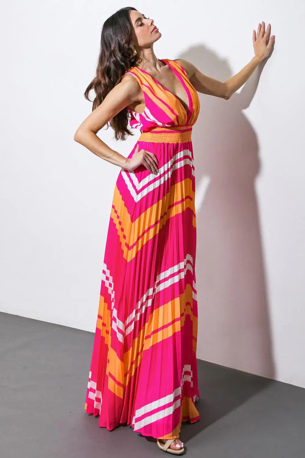 A QUICK TRIP WOVEN MAXI DRESS - Flying Tomato - Flyclothing LLC