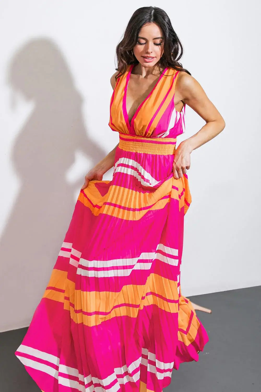 A QUICK TRIP WOVEN MAXI DRESS - Flying Tomato - Flyclothing LLC