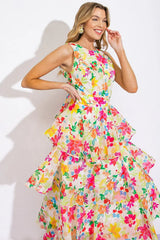 DEL REY HIGH RISE WOVEN MAXI DRESS - Flying Tomato - Flyclothing LLC