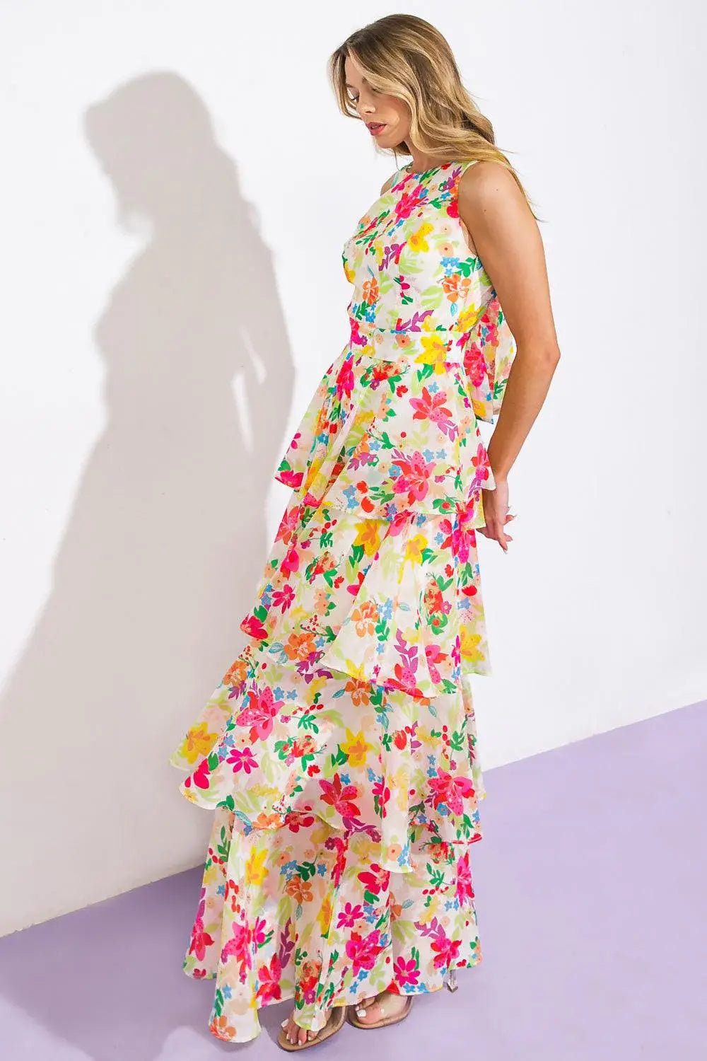 DEL REY HIGH RISE WOVEN MAXI DRESS - Flying Tomato - Flyclothing LLC