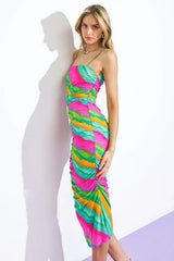 DESIRABLE DESTINATIONS MESH MIDI DRESS - Flying Tomato - Flyclothing LLC
