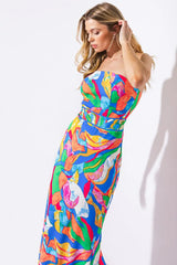 SEEKING SUN PONTI MIDI DRESS - Flying Tomato - Flyclothing LLC