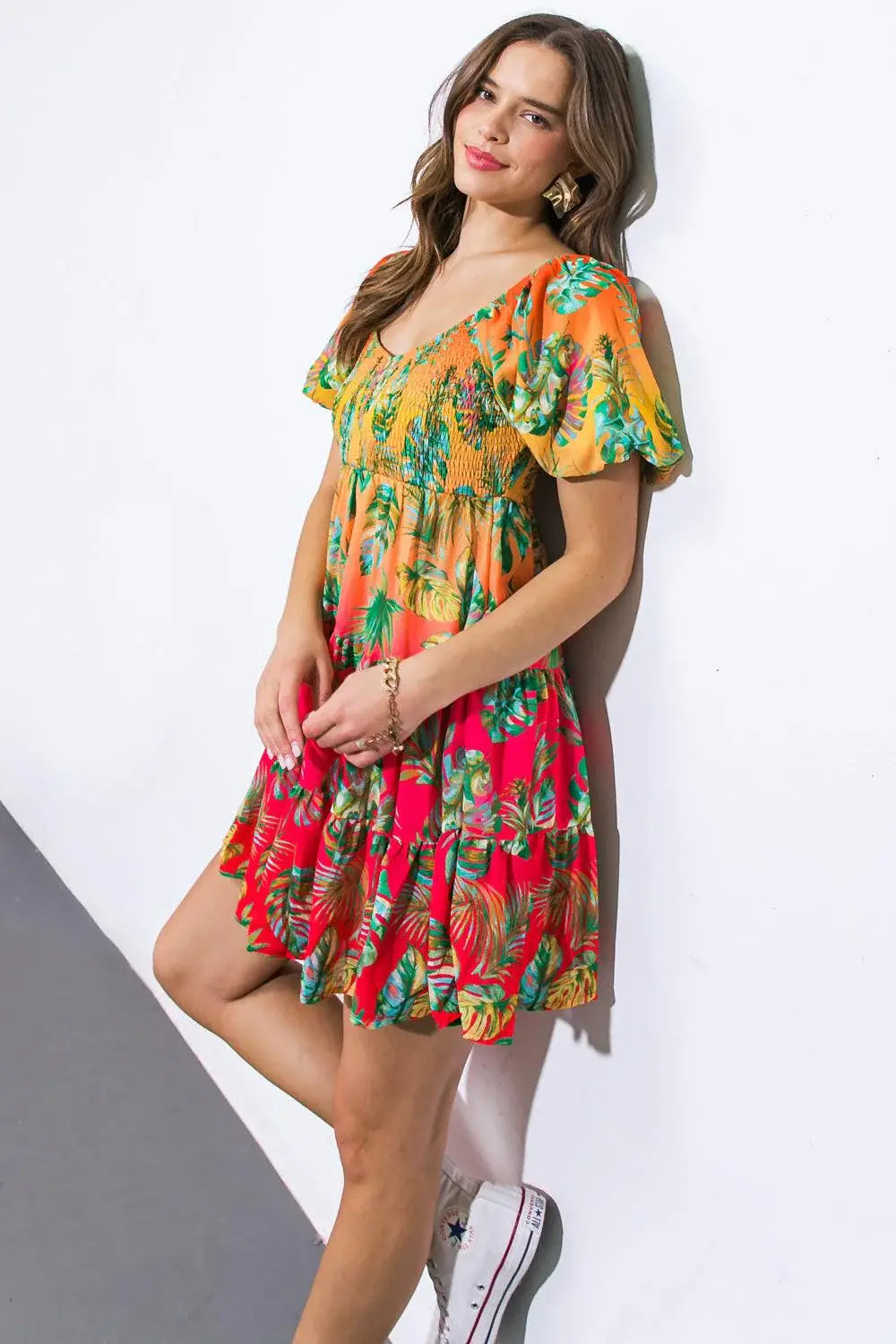 ROAD TO NASHVILLE WOVEN MINI DRESS - Flying Tomato - Flyclothing LLC