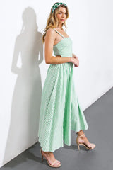 ATTRACTING LOOKS WOVEN MIDI DRESS - Flying Tomato - Flyclothing LLC