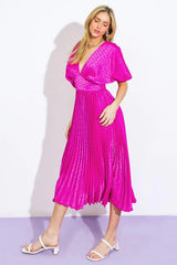 COWGIRL REPEAT SATIN MIDI DRESS - Flying Tomato - Flyclothing LLC