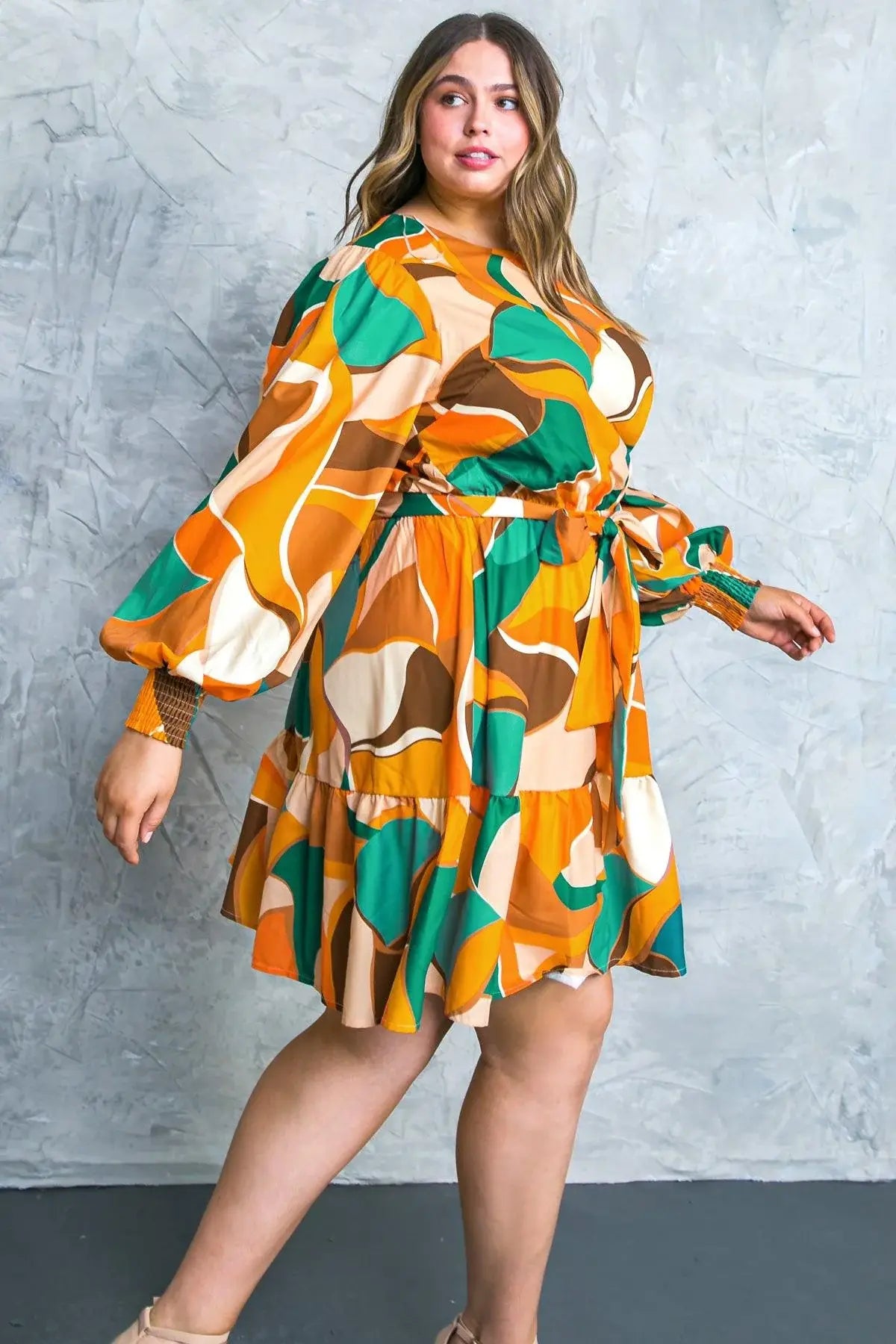 FEEL HAPPINESS WOVEN MINI DRESS - Flying Tomato - Flyclothing LLC