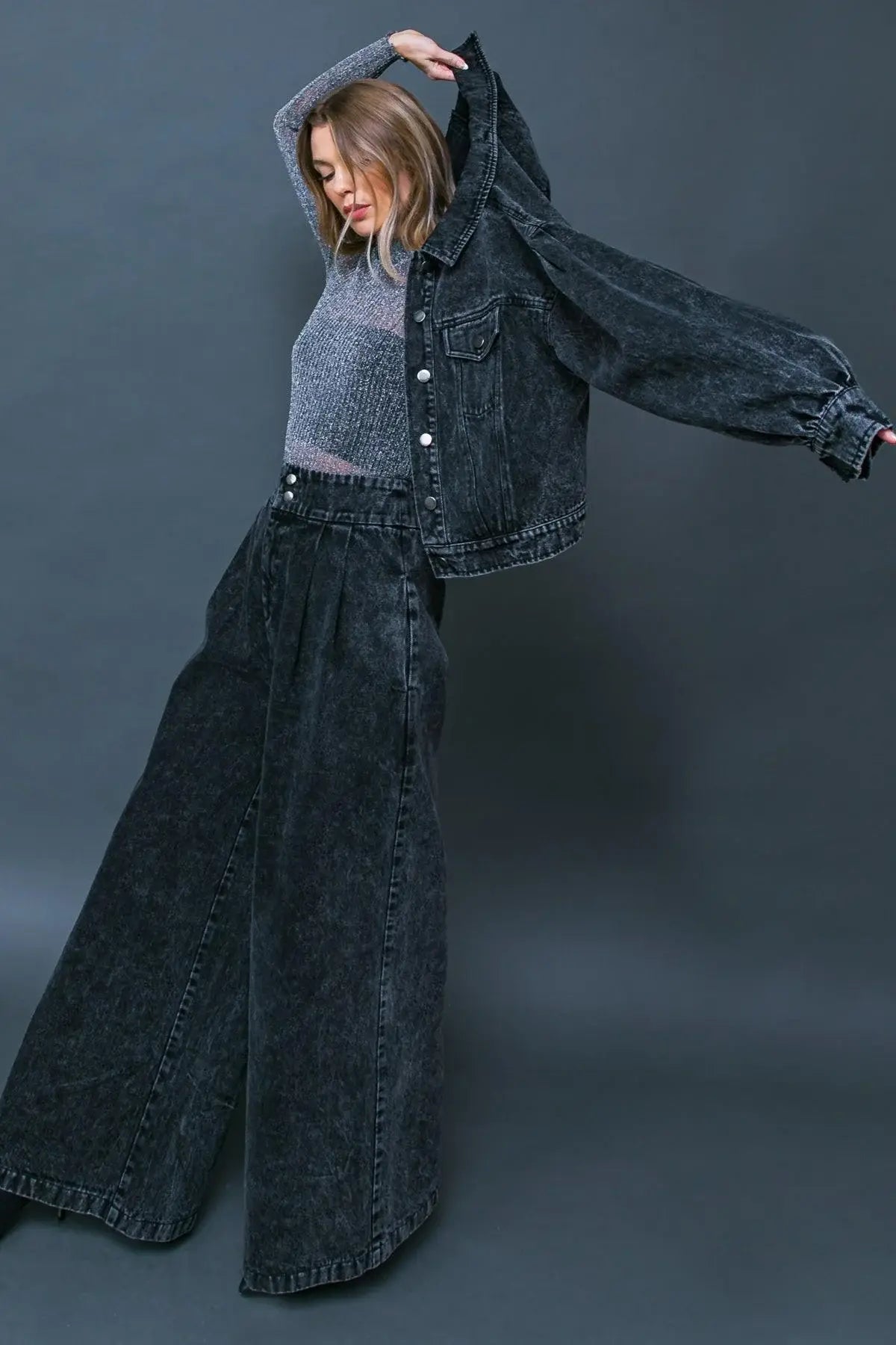 SEE YOU GO DENIM JACKET - Flying Tomato - Flyclothing LLC