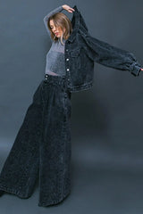 SEE YOU GO DENIM JACKET - Flying Tomato - Flyclothing LLC