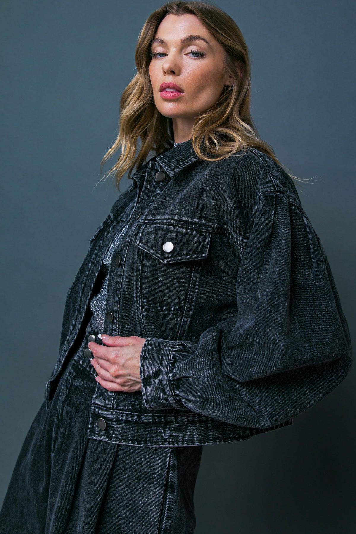 SEE YOU GO DENIM JACKET - Flying Tomato - Flyclothing LLC