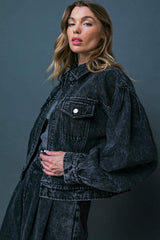 SEE YOU GO DENIM JACKET - Flying Tomato - Flyclothing LLC