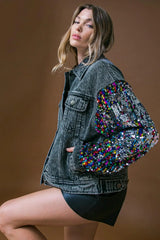 GOING THERE WASHED DENIM JACKET - Flying Tomato - Flyclothing LLC