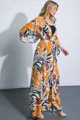WHERE THE WIND WOVEN MIDI KIMONO - Flying Tomato - Flyclothing LLC