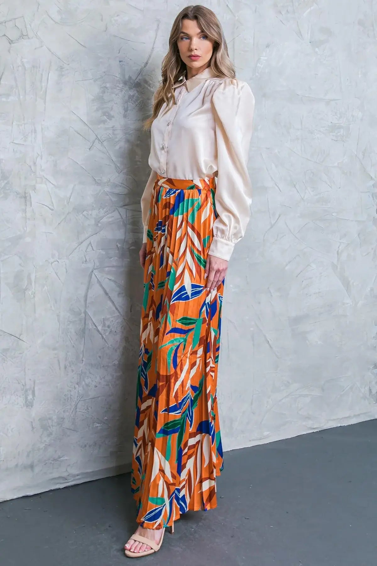 FEELS LIKE FALL WOVEN MAXI SKIRT - Flying Tomato - Flyclothing LLC