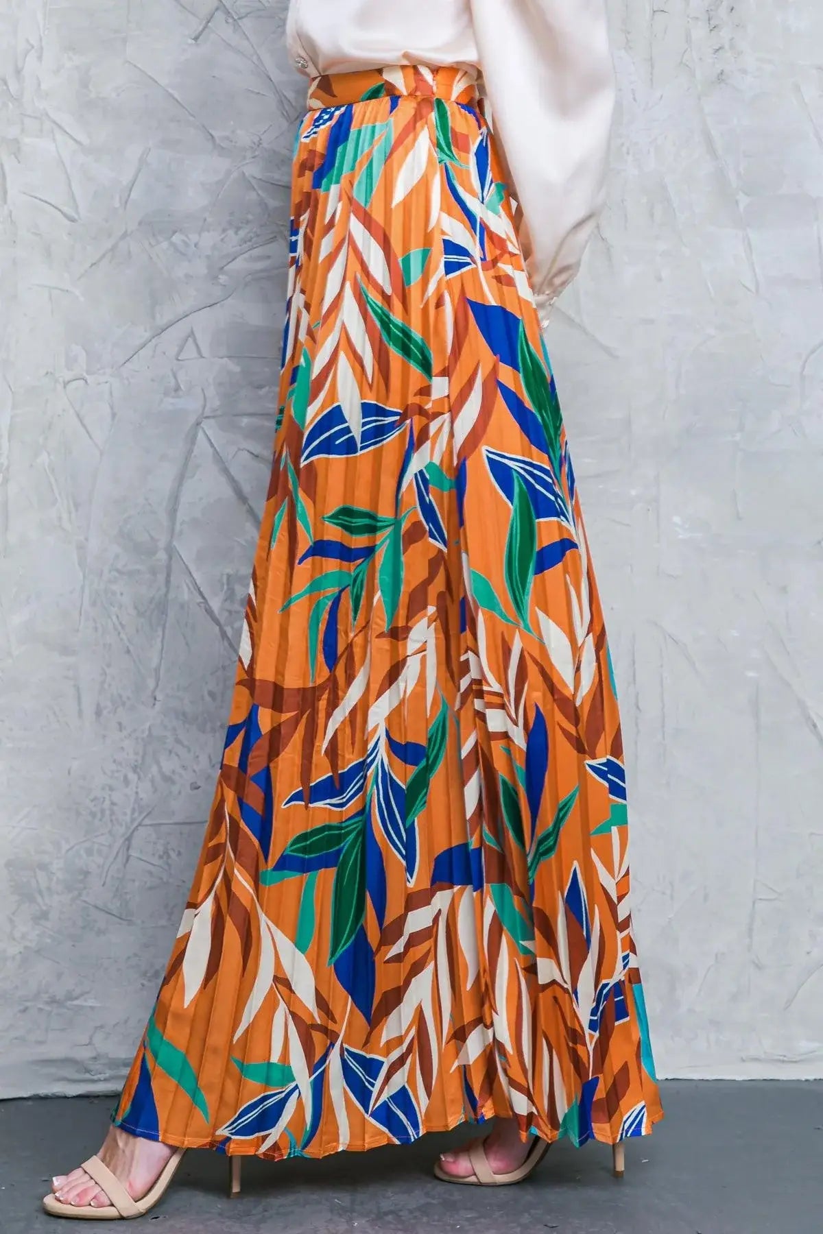 FEELS LIKE FALL WOVEN MAXI SKIRT - Flying Tomato - Flyclothing LLC