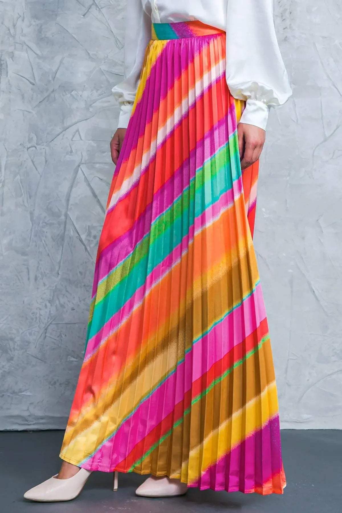 DRAMATIC DREAMS WOVEN SKIRT - Flying Tomato - Flyclothing LLC
