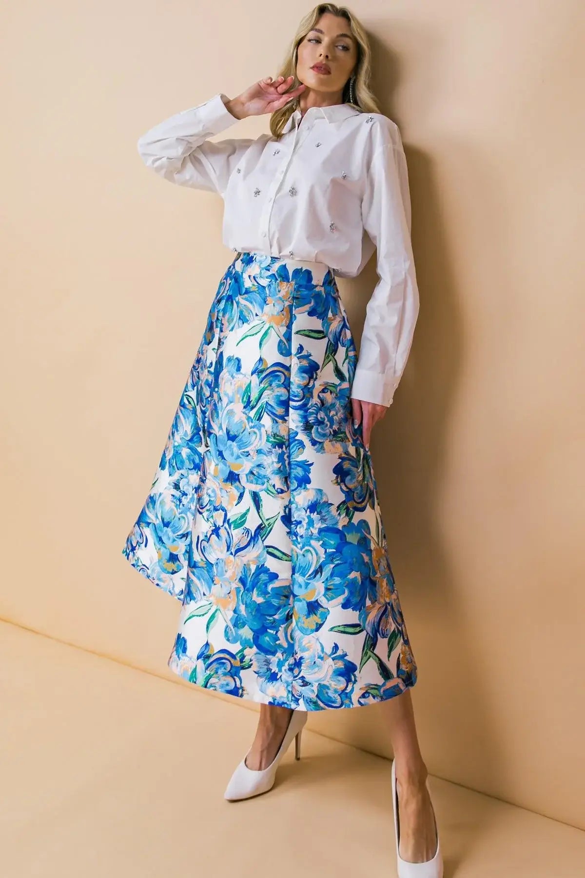LIMITLESS RADIANCE WOVEN SKIRT - Flying Tomato - Flyclothing LLC