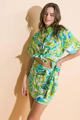SPLASH AROUND WOVEN MINI SKIRT - Flying Tomato - Flyclothing LLC