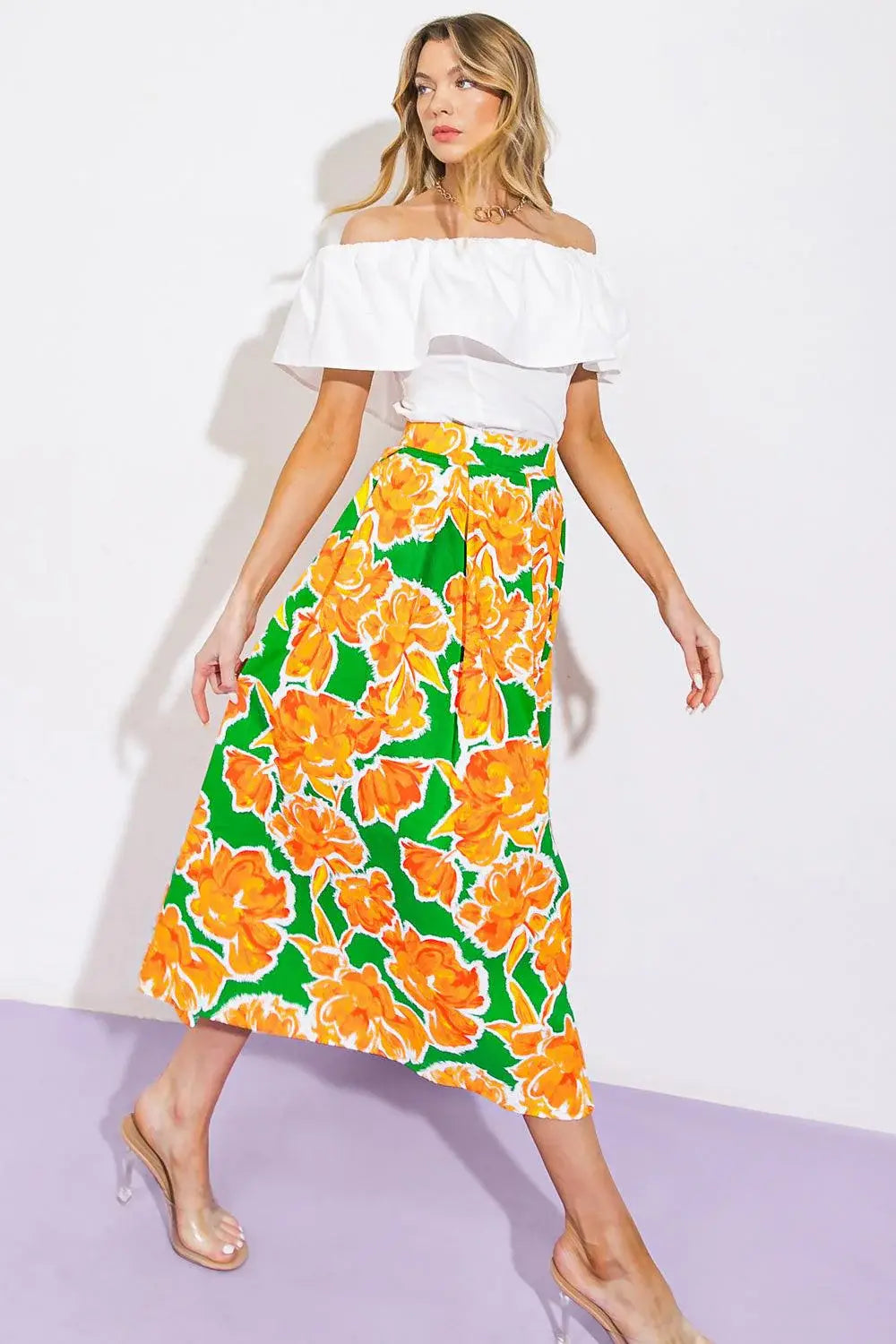 LIVE YOUR TRUTH WOVEN SKIRT - Flying Tomato - Flyclothing LLC